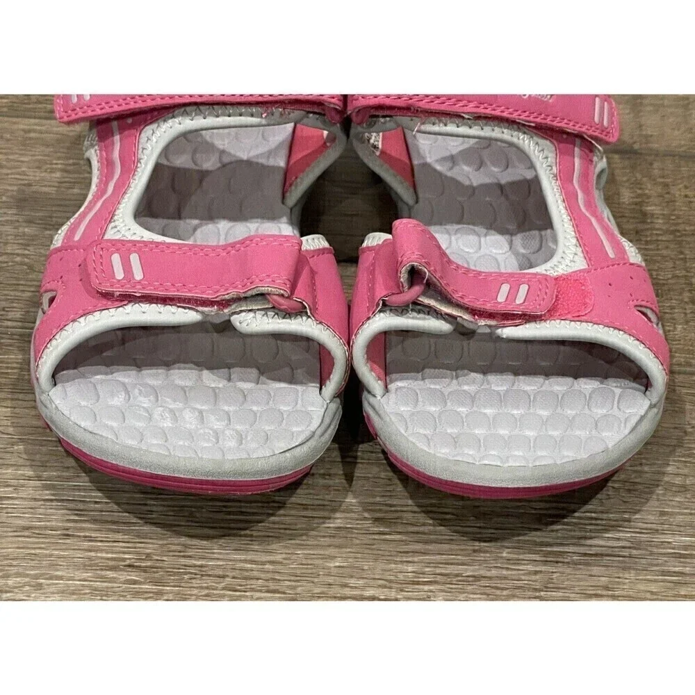 Eddie Bauer Kelsey Sport Sandals Girls Size 4 Pink Adjustable Straps Shoes